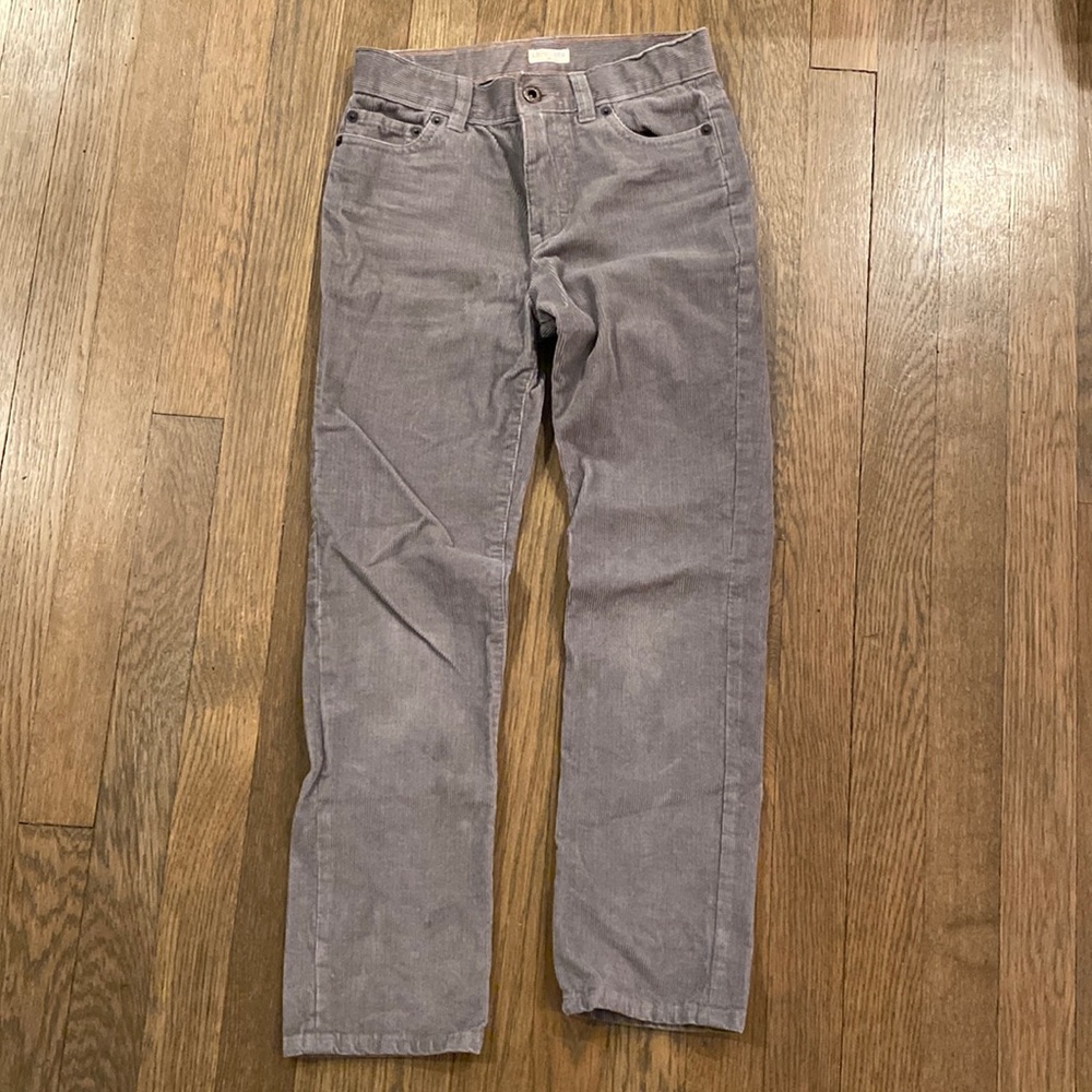 Jcrew crew cuts gray corduroy pants boys size 8